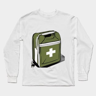 Durable Military-Style First Aid Kit Illustration No. 792 Long Sleeve T-Shirt